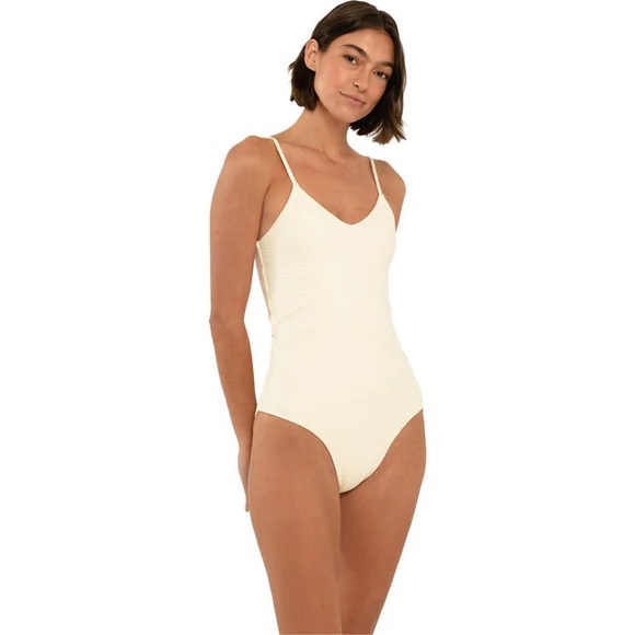 ▫️CITRINE SWIM Pippa One Piece, Ivory Diamond Textured - Picture 1 of 11